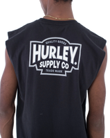 The Hurley Mens Organic Supply Muscle Vest in Black