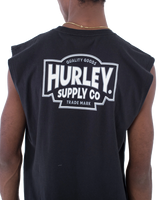 The Hurley Mens Organic Supply Muscle Vest in Black