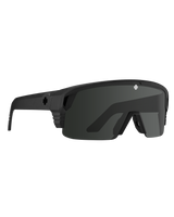 The Spy Monolith 5050 Sunglasses in Matte Black & Happy Grey Green Black Spectra Mirror