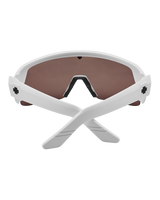 The Spy Monolith 5050 Sunglasses in Matte White & Happy Bronze Platinum Spectra Mirror