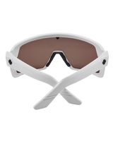 The Spy Monolith Sunglasses in Matte White & Happy Bronze Platinum Spectra Mirror