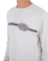 The Hurley Mens Everyday Station L/S T-Shirt in Bone