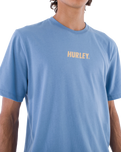 The Hurley Mens Everyday Explore Fastlane T-Shirt in Island Slate