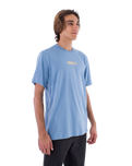 The Hurley Mens Everyday Explore Fastlane T-Shirt in Island Slate