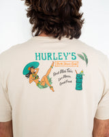 The Hurley Mens Everyday Northshore Gal T-Shirt in Bone