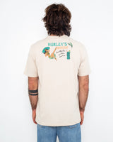 The Hurley Mens Everyday Northshore Gal T-Shirt in Bone