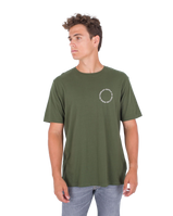 The Hurley Mens Everyday Skull Driftin T-Shirt in Charcoal Fern