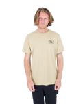 The Hurley Mens Everyday Explore Campin T-Shirt in Maple Cream