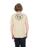 The Hurley Mens Everyday Explore Campin T-Shirt in Maple Cream