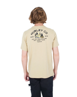 The Hurley Mens Everyday Explore Campin T-Shirt in Maple Cream