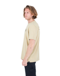 The Hurley Mens Everyday Explore Campin T-Shirt in Maple Cream