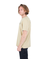 The Hurley Mens Everyday Explore Campin T-Shirt in Maple Cream