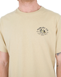 The Hurley Mens Everyday Explore Campin T-Shirt in Maple Cream