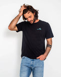 The Hurley Mens Everyday Oasis Of Pleasure T-Shirt in Black