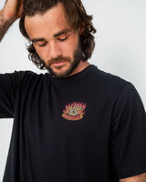 The Hurley Mens Everyday Bowls T-Shirt in Black