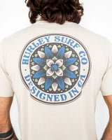 The Hurley Mens Everyday Pedals T-Shirt in Bone
