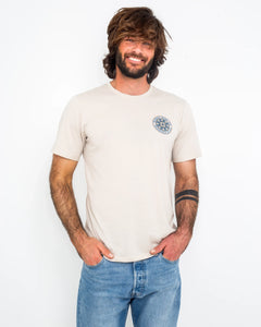 The Hurley Mens Everyday Pedals T-Shirt in Bone