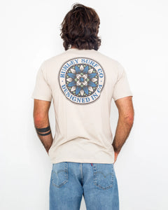 The Hurley Mens Everyday Pedals T-Shirt in Bone