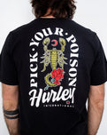 The Hurley Mens Everyday Poison T-Shirt in Black