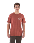 The Hurley Mens Everyday Cobra Pit T-Shirt in Brickyard Heather