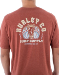 The Hurley Mens Everyday Cobra Pit T-Shirt in Brickyard Heather