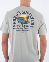 The Hurley Mens EVD Explore Deserted T-Shirt in Sandstorm