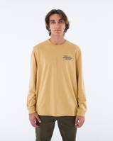 The Hurley Mens EVD Built Longsleeve T-Shirt in Pebble