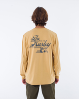 The Hurley Mens EVD Built Longsleeve T-Shirt in Pebble