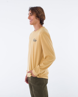 The Hurley Mens EVD Built Longsleeve T-Shirt in Pebble