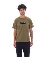 The Hurley Mens Box Only T-Shirt in Martini Olive