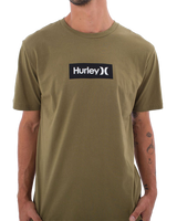 The Hurley Mens Box Only T-Shirt in Martini Olive