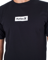 The Hurley Mens Explore Small Box T-Shirt in Black