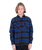 The Hurley Mens Santa Cruz Shoreline Flannel Shirt in Blue Void