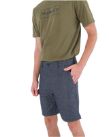 The Hurley Mens H20 Dri Breathe Walkshorts in Black