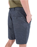 The Hurley Mens H20 Dri Breathe Walkshorts in Black