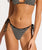 Mesh Effect Tie Side Rio Bikini Bottoms in Black