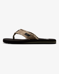 Monkey Abyss Flip Flops in Green, Brown & Black