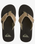 Monkey Abyss Flip Flops in Green, Brown & Black