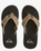 Monkey Abyss Flip Flops in Green, Brown & Black