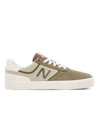 The New Balance Mens Numeric 272 Shoes in Light Olive & Sea Salt