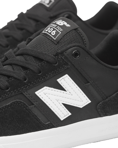 The New Balance Mens Jamie Foy 306 Signature Shoes in Black & White