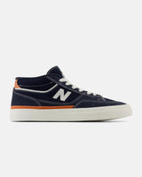 The New Balance Mens Franky Villani 417 Signature Shoes in Navy & Orange