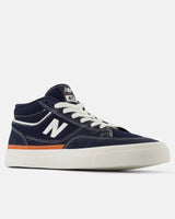 The New Balance Mens Franky Villani 417 Signature Shoes in Navy & Orange