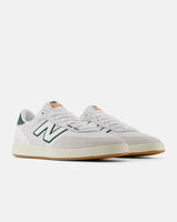 The New Balance Mens Numeric 440v2 Shoes in White & Green