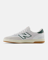 The New Balance Mens Numeric 440v2 Shoes in White & Green