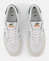 The New Balance Mens Numeric 440v2 Shoes in White & Green