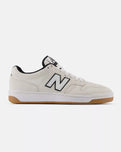 The New Balance Mens Numeric 480 Shoes in Cream & White