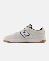 The New Balance Mens Numeric 480 Shoes in Cream & White