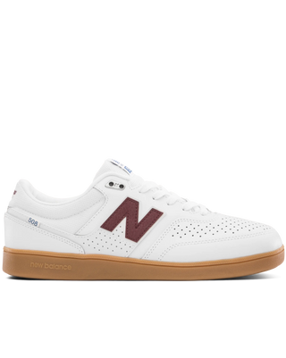 The New Balance Mens Brandon Westgate NM508 Signature Shoes in White & Gum