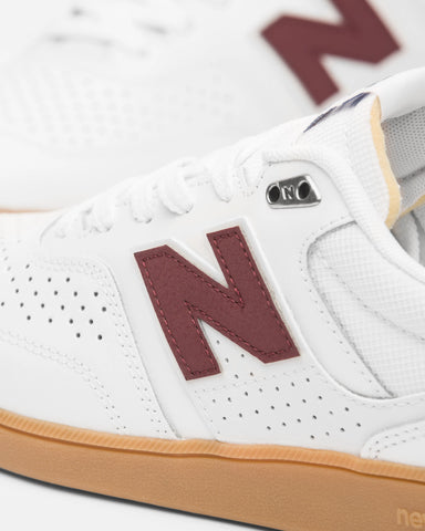 The New Balance Mens Brandon Westgate NM508 Signature Shoes in White & Gum